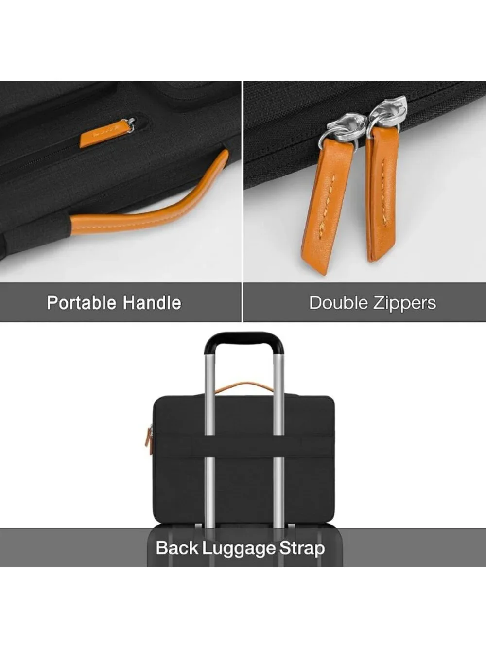 360 Protective Laptop Sleeve for 15-16 Inch Laptops, Shockproof & Stylish Case